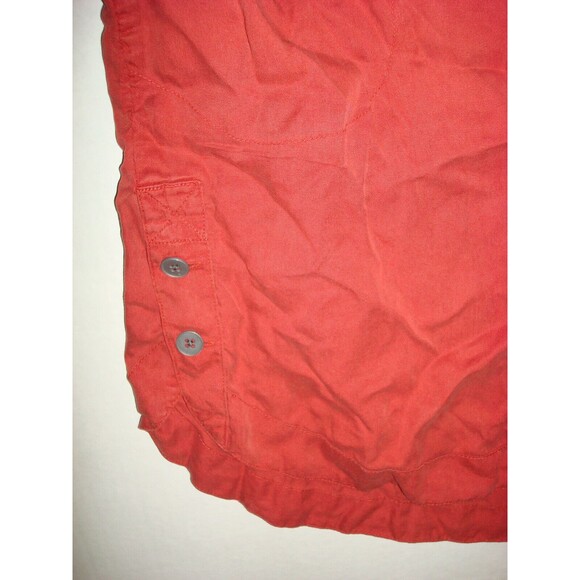 New Womens NWT PrAna L Talton Dress Pockets Patina Red Buttons Soft Sleeveless - Picture 7 of 10